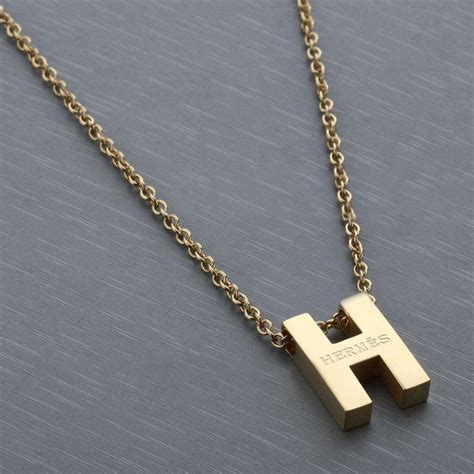 hermes letter h necklace|hermes diamond jewellery.